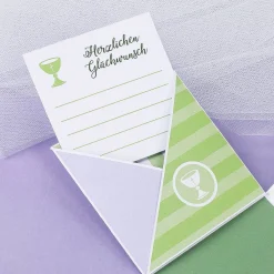 Geschenkbox zur Taufe, Kommunion oder Konfirmation mit Name und Wunschtext