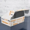 Geschenkkarton mit Wunschtext und Name in verschiedenen Schriftarten - orange