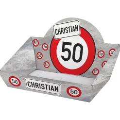 Geschenkkorb zum Geburtstag - Verkehrszeichen - mit verschiedenen Füllungen