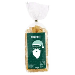 Geschenk Nudeln mit coolem Weihnachtsmann-Aufkleber