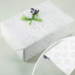 Geschenkpapier zur Hochzeit mit Taubenmotiv