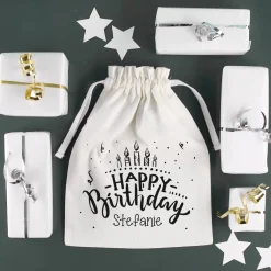 Geschenksäckchen zum Geburtstag mit Name