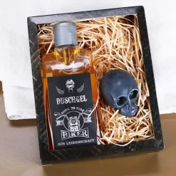 Geschenkset für Biker mit Duschgel, Seife & Geschenkverpackung
