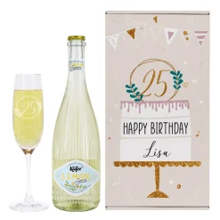 Geschenkset zum Geburtstag mit Tortenmotiv