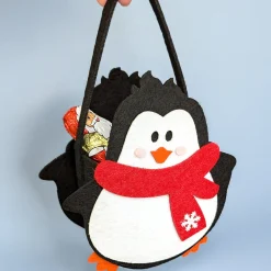 Geschenktasche aus Filz zu Weinachten mit verschiedenen Motiven und Tragegriff