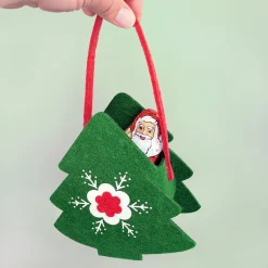 Geschenktasche aus Filz zu Weinachten mit verschiedenen Motiven und Tragegriff