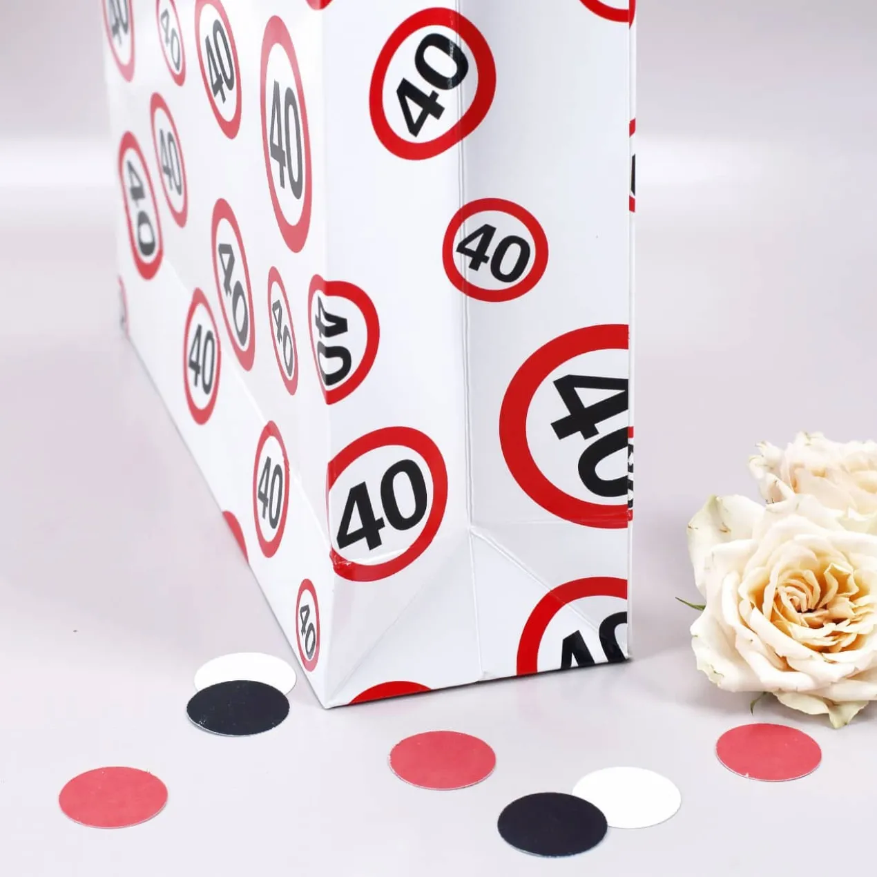 Geschenk-Tasche Verkehrszeichen 40