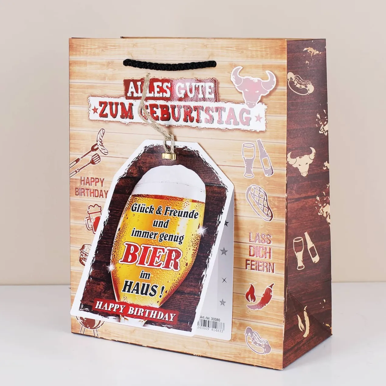 Geschenktasche zum Geburtstag für Männer - Bier