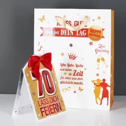 Geschenktasche zum 70. - Lass dich feiern