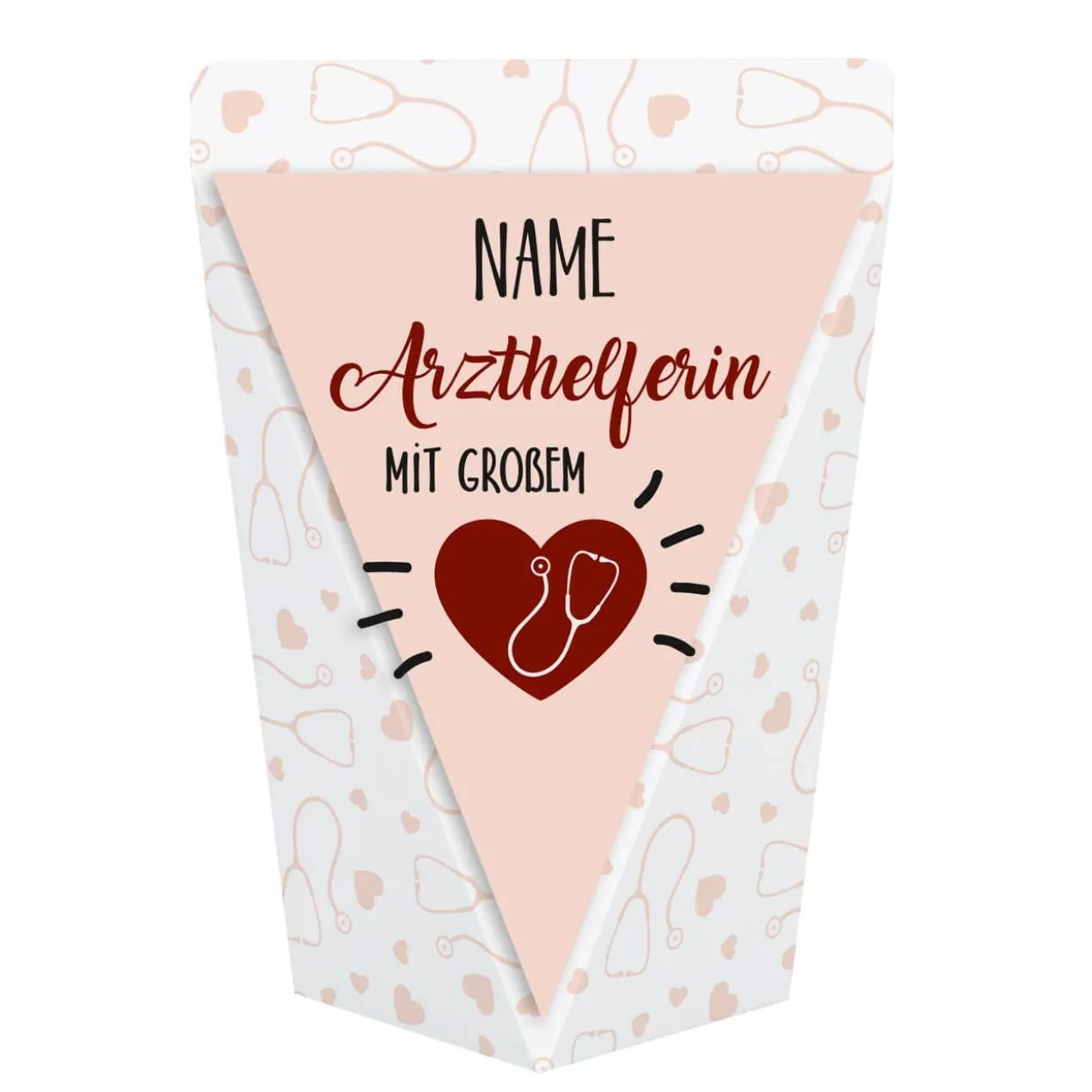 Geschenktüte für Arzthelferin - Dankeschön gefüllt mit Schokolade, Bonbons oder ohne Füllung