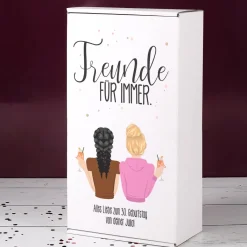 Geschenkverpackung für Freundinnen mit Ihrem Wunschmotiv