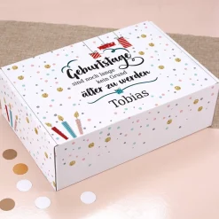 Geschenkverpackung - Geburtstage sind kein Grund älter zu werden