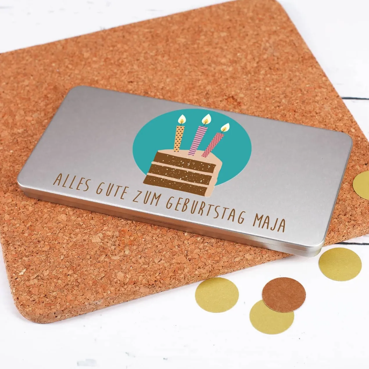 Geschenkverpackung zum Geburtstag für Gutscheine oder Geld