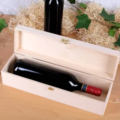 Geschenkverpackung zur Hochzeit - Holzbox mit Namen und Datum Rosenmotiv