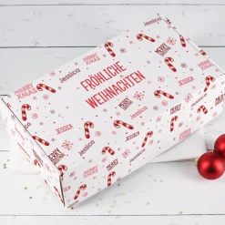 Geschenkverpackung zu Weihnachten mit Wunschtext