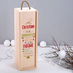Geschenkverpackung zu Weihnachten mit Ihrem Namen