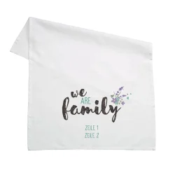 Geschirrtuch We Are Family mit Wunschtext