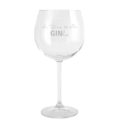 Gin-Glas mit Gravur ohne dich ist alles GINlos mit Wunschname