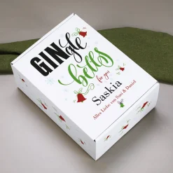 GINgle bells - Geschenkset zu Weihnachten mit Gin, Tonic und graviertem Glas