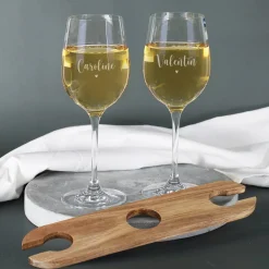 Give us Baby one more wine - personalisiertes Weinset mit Gravur