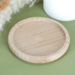 Glasabdeckung aus Holz - Bierchen für - mit Namensgravur