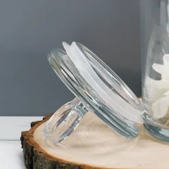 Glasdose für Mr und Mrs mit Wunschnamen und Jahr graviert