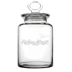 Glasdose Krümel mit Wunschnamen