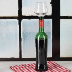 Glas-Flaschenaufsatz Weinglas