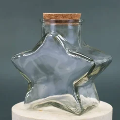 Glasflasche Stern