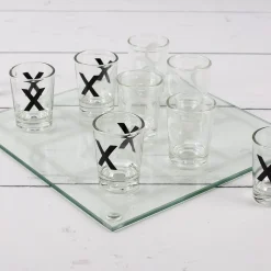 Glas-Trinkspiel Tic Tac Toe