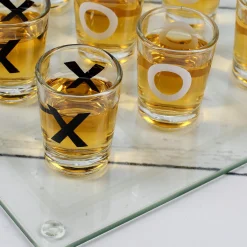 Glas-Trinkspiel Tic Tac Toe