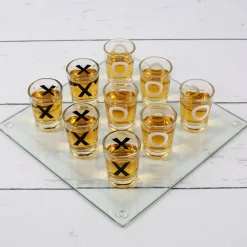 Glas-Trinkspiel Tic Tac Toe