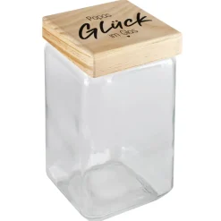 Glück im Glas - Vorratsglas in 4 Größen mit Ihrem Namensaufdruck
