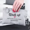 Glück ist... Beautycase mit Wunschtext