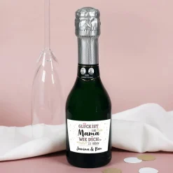 Glück ist, eine Mama wie dich zu haben - kleine Sekt Flasche 0,2l | Geldermann Flaschengärung
