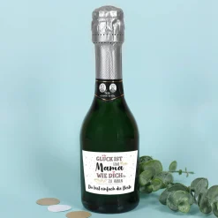Glück ist, eine Mama wie dich zu haben - kleine Sekt Flasche 0,2l | Geldermann Flaschengärung