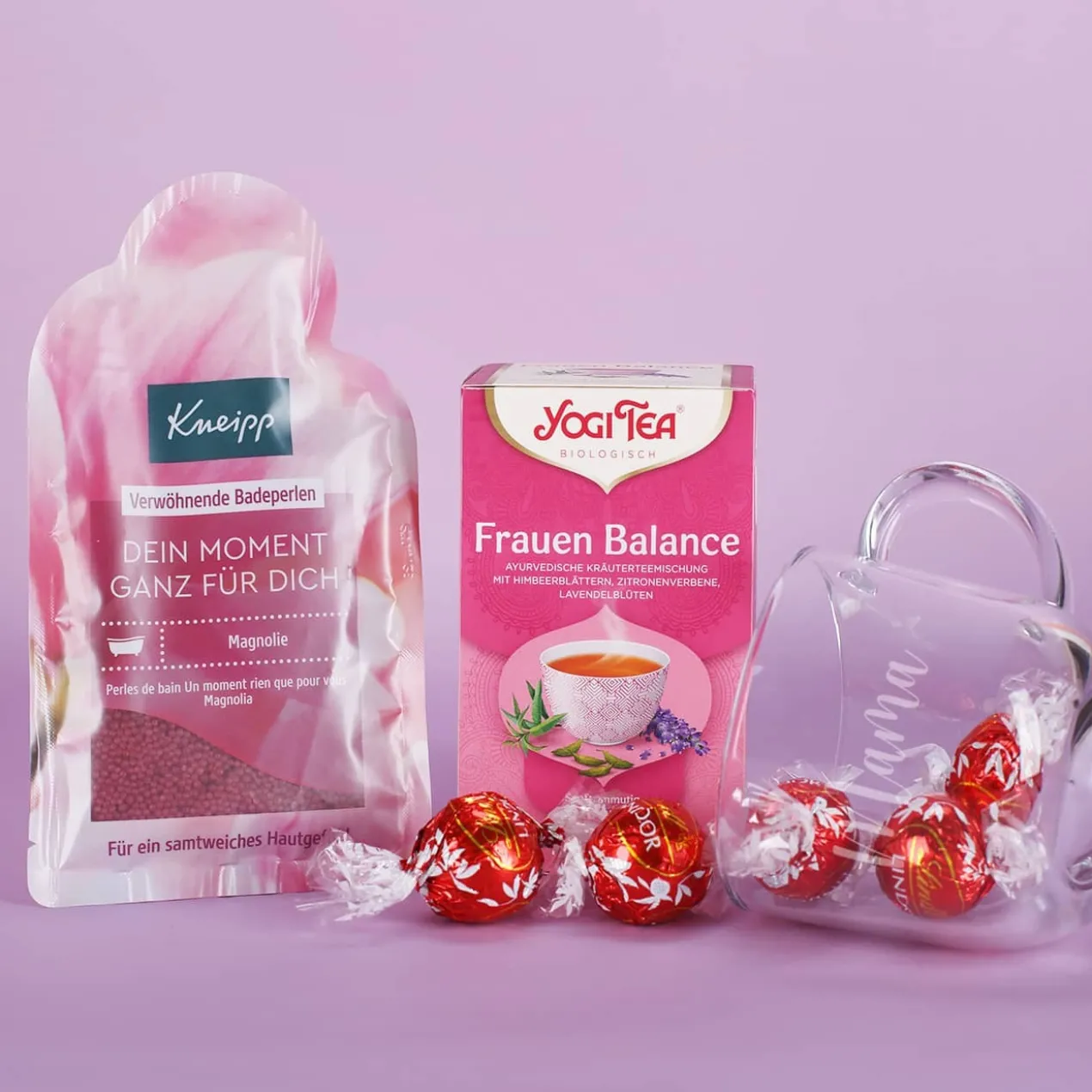 Glück ist eine Mama wie Dich zu haben - Geschenkkörbe mit verschiedenen Füllungen
