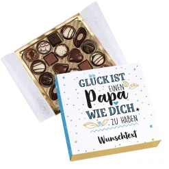 Glück ist, einen Papa wie dich zu haben - Lindt Pralinen mit Wunschtext