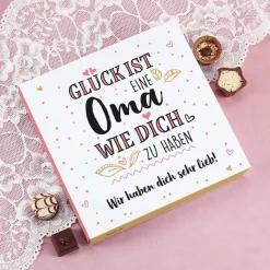 Glück ist, eine Oma wie dich zu haben - Lindt Pralinen mit Wunschtext