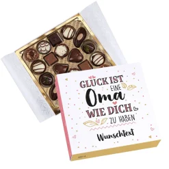 Glück ist, eine Oma wie dich zu haben - Lindt Pralinen mit Wunschtext