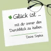 Glück ist - Ihr persönliches Brillenreinigungstuch