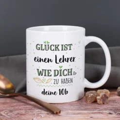 Glück ist ... - Tasse mit Ihren Wunschtexten