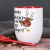 Glühwein ist wie Tee, nur lustiger! - Löffeltasse mit Namensaufdruck
