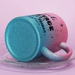 Glitzertasse in 3 Farben - Kacktage funkeln lassen - mit Name persönlich bedruckt
