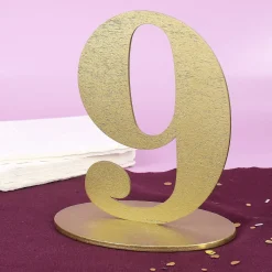 Goldene Dekozahl 9