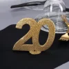 Goldene Dekozahl 20 - zum Geburtstag
