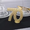 Goldene Dekozahl 70 - zum Geburtstag