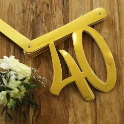 Goldene Girlande zum 40. Geburtstag