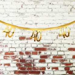 Goldene Girlande zum 40. Geburtstag