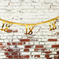 Goldene Girlande zum 18. Geburtstag